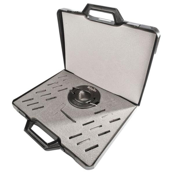 Klein universal profilhode aluminium, Ø100x30 mm med 13 profiler (profil 0, 13-24), mekanisk fremføring