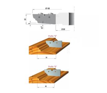 Klein profilplate D for fyllingsfres TTL180.22130