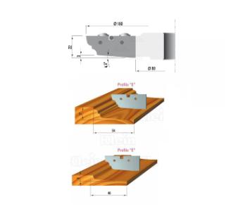 Klein profilplate E for fyllingsfres TTL180.22220