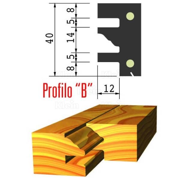 Klein profilplate B for fyllingsfres TWL120.40XXX