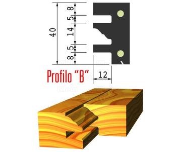 Klein profilplate B for fyllingsfres TWL120.40XXX