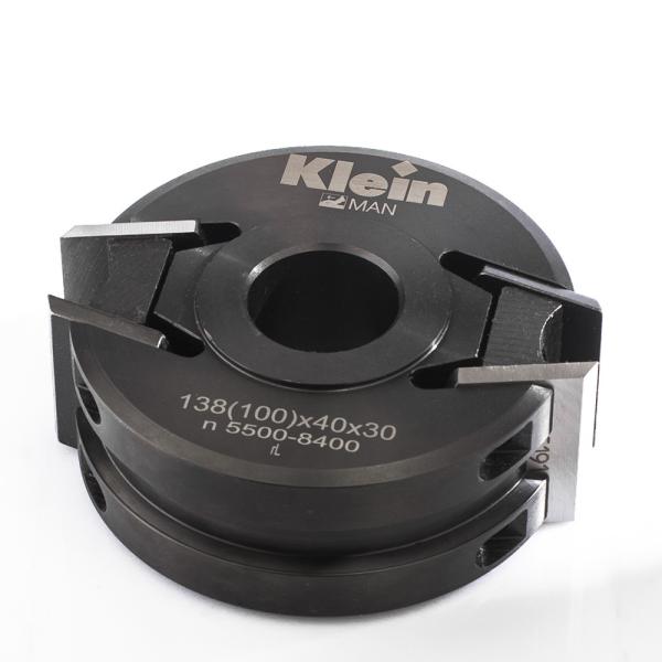 Klein universal profilhode stål, Ø120x35 mm, for profil og avbøyer 40x4 mm, manuell fremføring, Z2