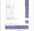 HM-fræser Ø16x48/60x109 mm, Z4, F0,5, cylindrisk - til stål / rustfri