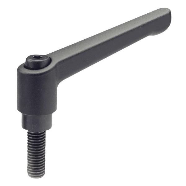 Hurtigspenn håndtak med M 5x32 mm utvendig gjenge