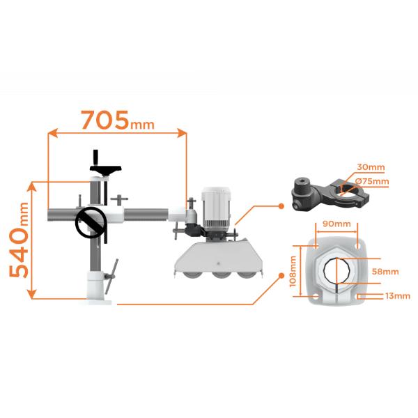 Maggi standard universal stander til fremtræk 705x540 mm