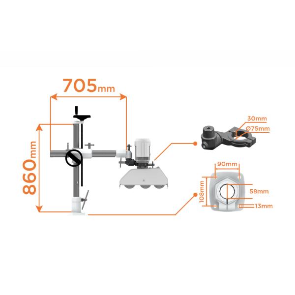 Maggi V-M universalstativ til mateapparat 705x860 mm