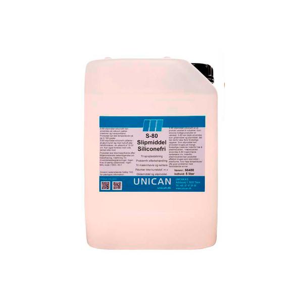 S-80 siliconefri slipmiddel 5 ltr. dunk