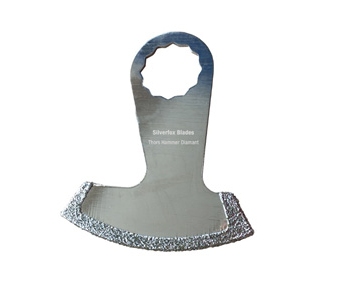 Silverfox, Thors hammer klinge med diamant til multicutter, 57 mm , super optag