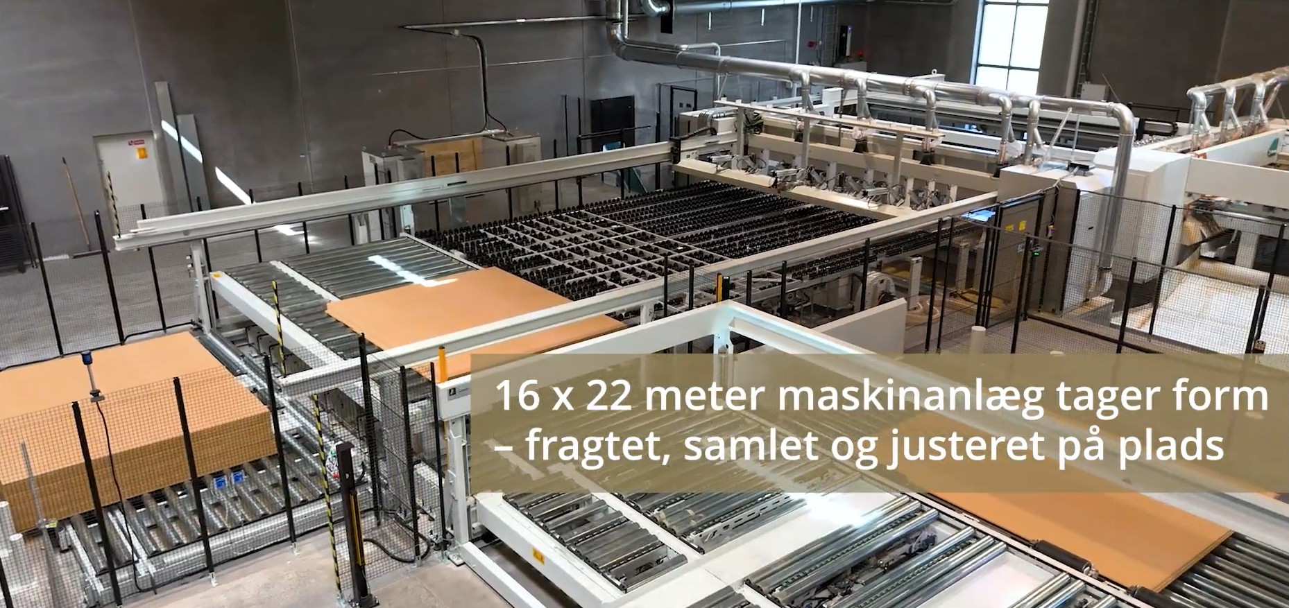 Et færdigt maskinanlæg er klar til brug