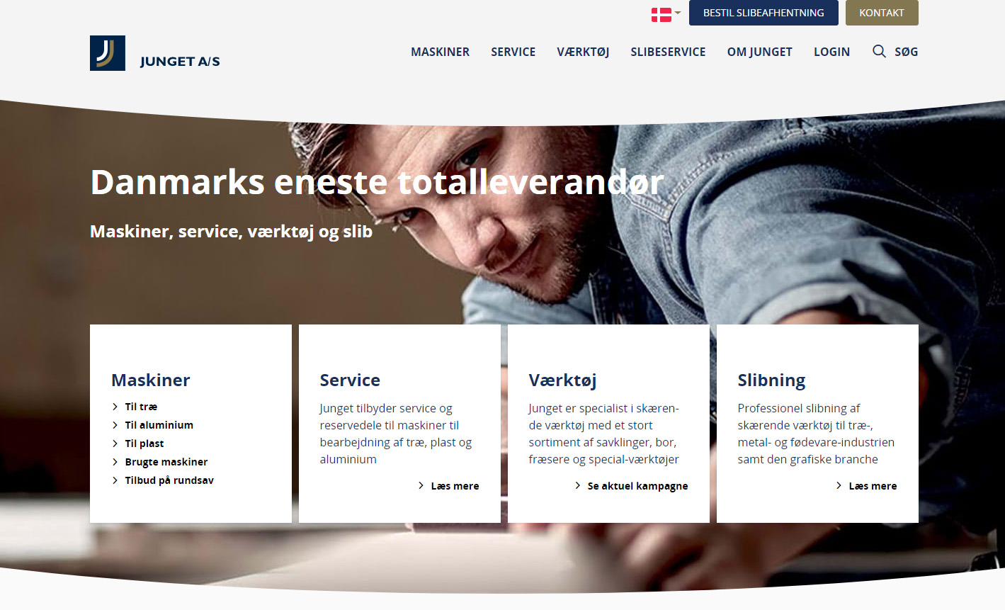 Junget.dk ny hjemmeside